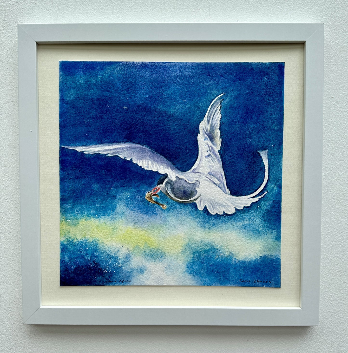 SALE Original painting/Tern shapes