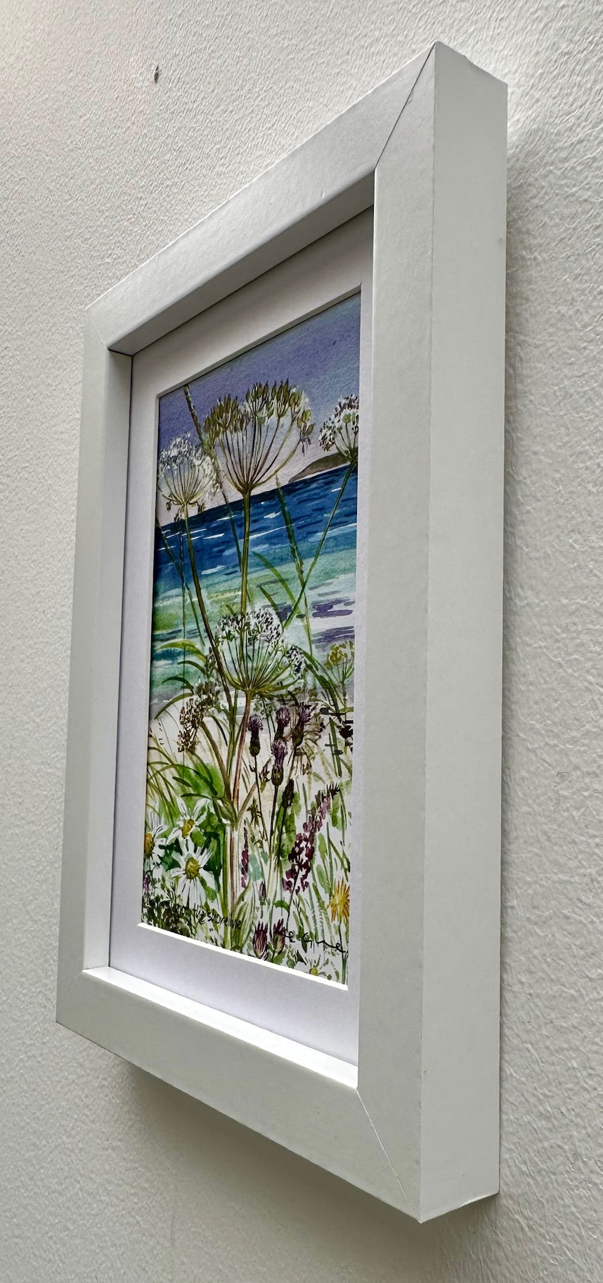 Small framed print/Cow parsley on the shoreline