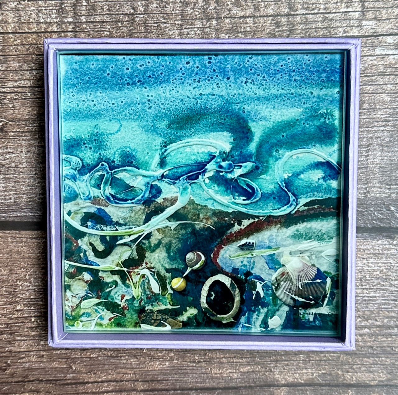 Glass coaster/Shorelines – www.janeglue.com