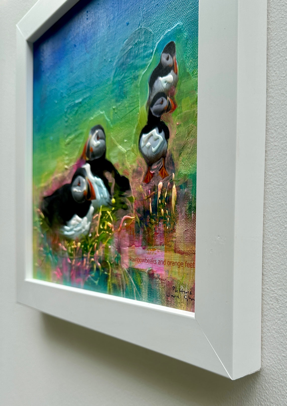 Original painting/Puffins