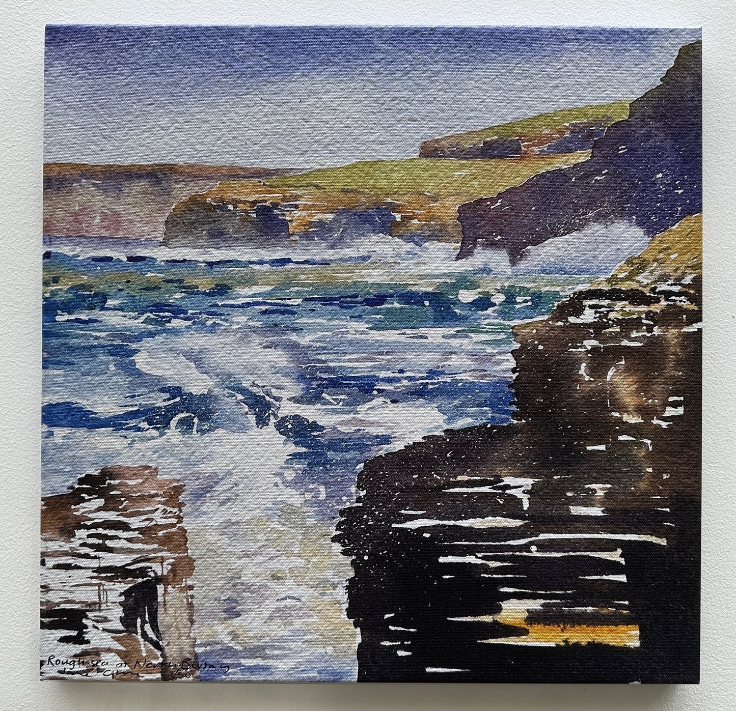 Canvas print/Rough sea at North Birsay